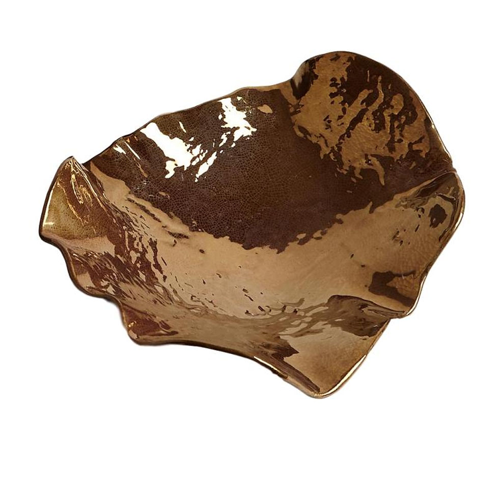 Thumbnail: Wave Platter - Bronze Crackle