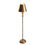 Thumbnail: Sleek Slim Antique Gold Metal Table Lamp