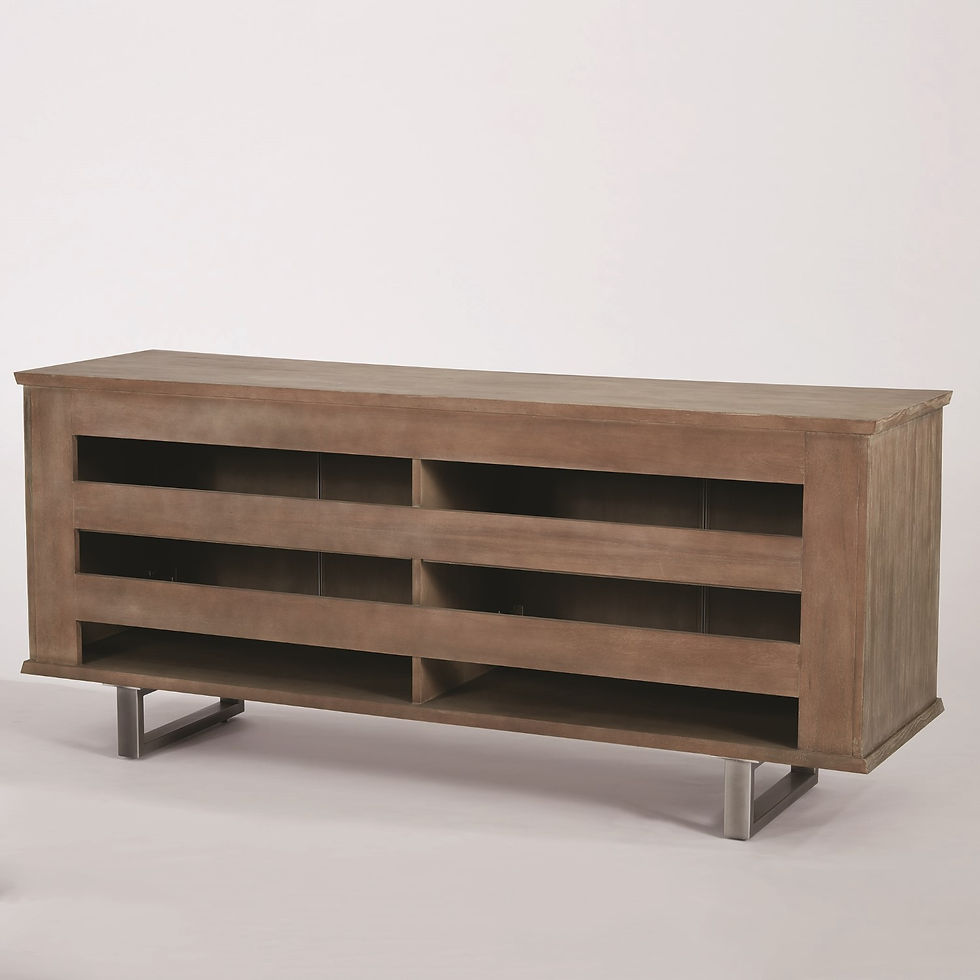 Thumbnail: Grass Cloth Media Cabinet