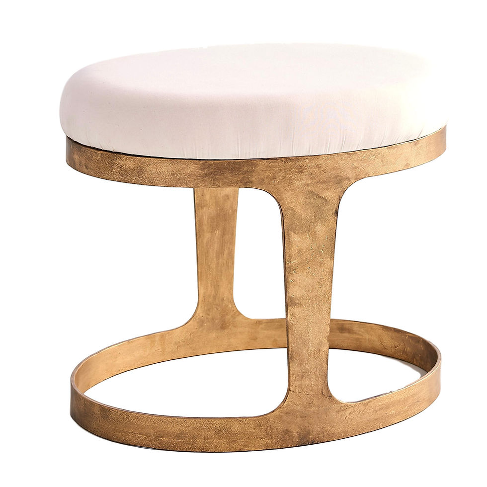 "Hygge" Stool - Gold