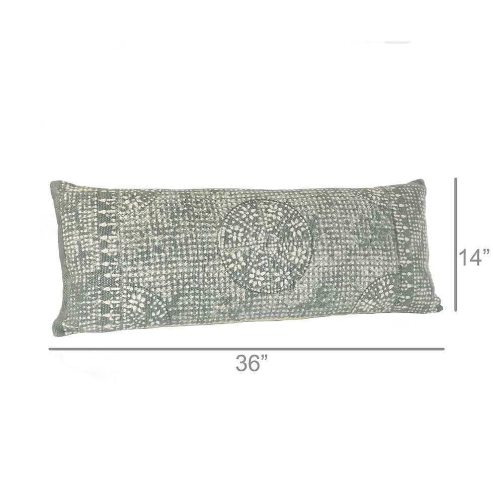 Thumbnail: Global Boho Lumbar Pillow:  Sky/Earth