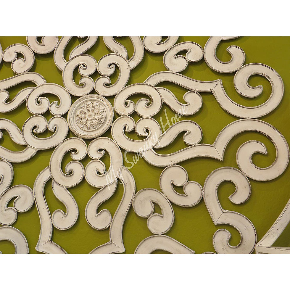 Thumbnail: Oversize Scroll Medallion - Antique White