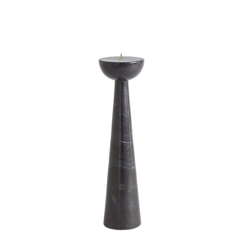 Thumbnail: Tapered Calyx Candleholder - Black