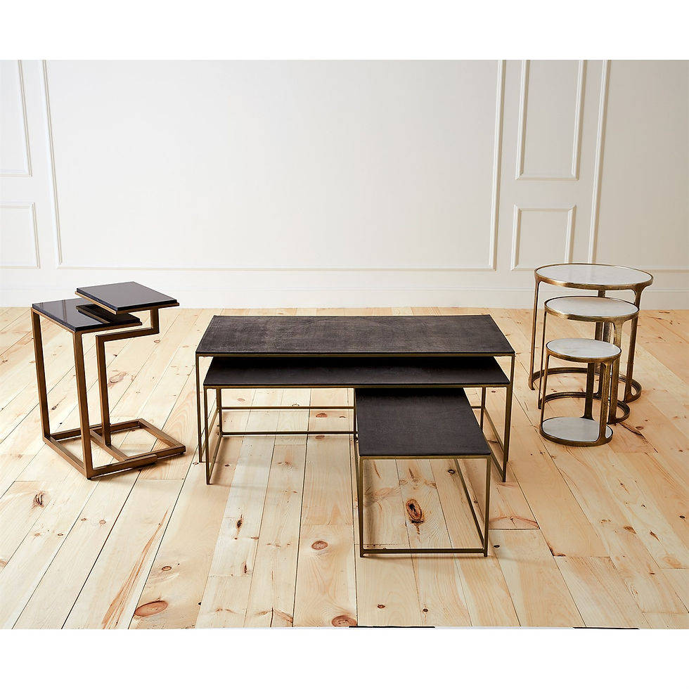 Thumbnail: Three Marble Top Nesting Tables