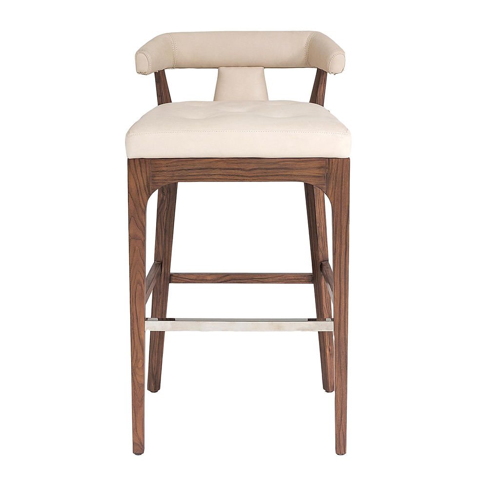 "Moderno" Bar Stool - Ivory