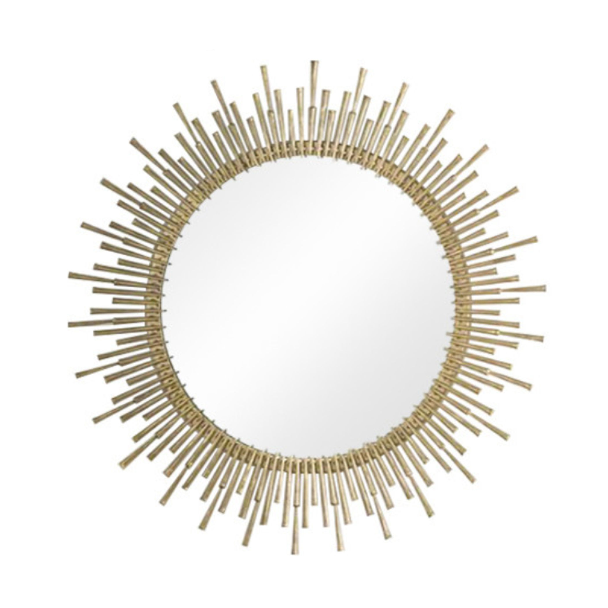 "Spike" Sunburst Mirror - Gold