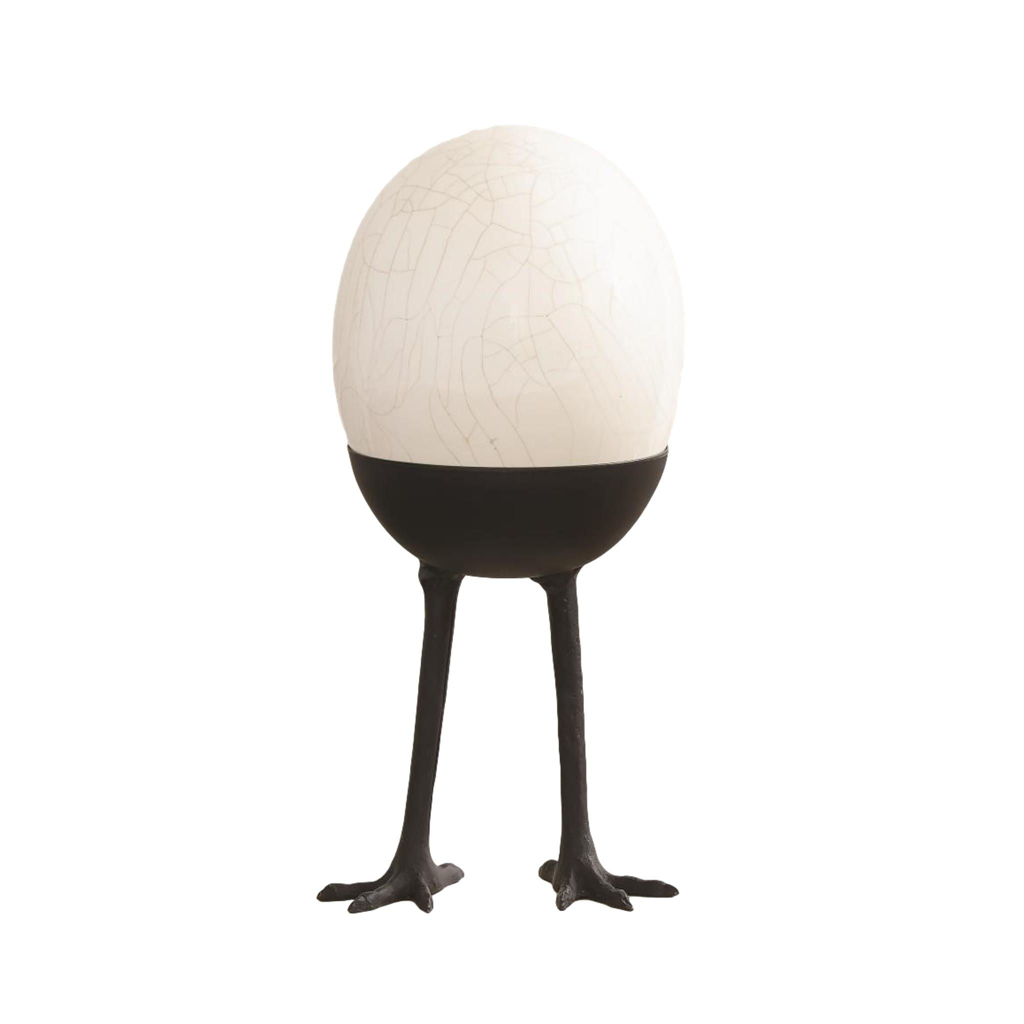 Standing Ostrich Egg on Legs