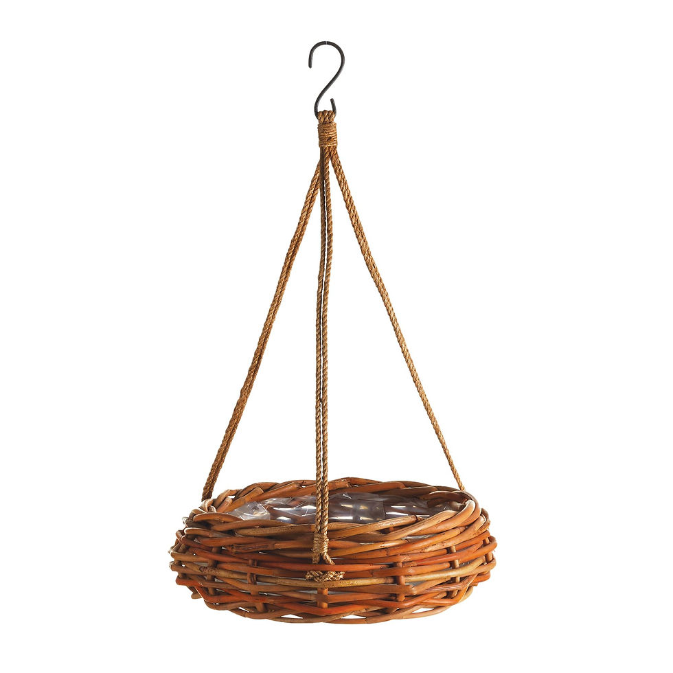 Classic Round Rattan Hanging Basket