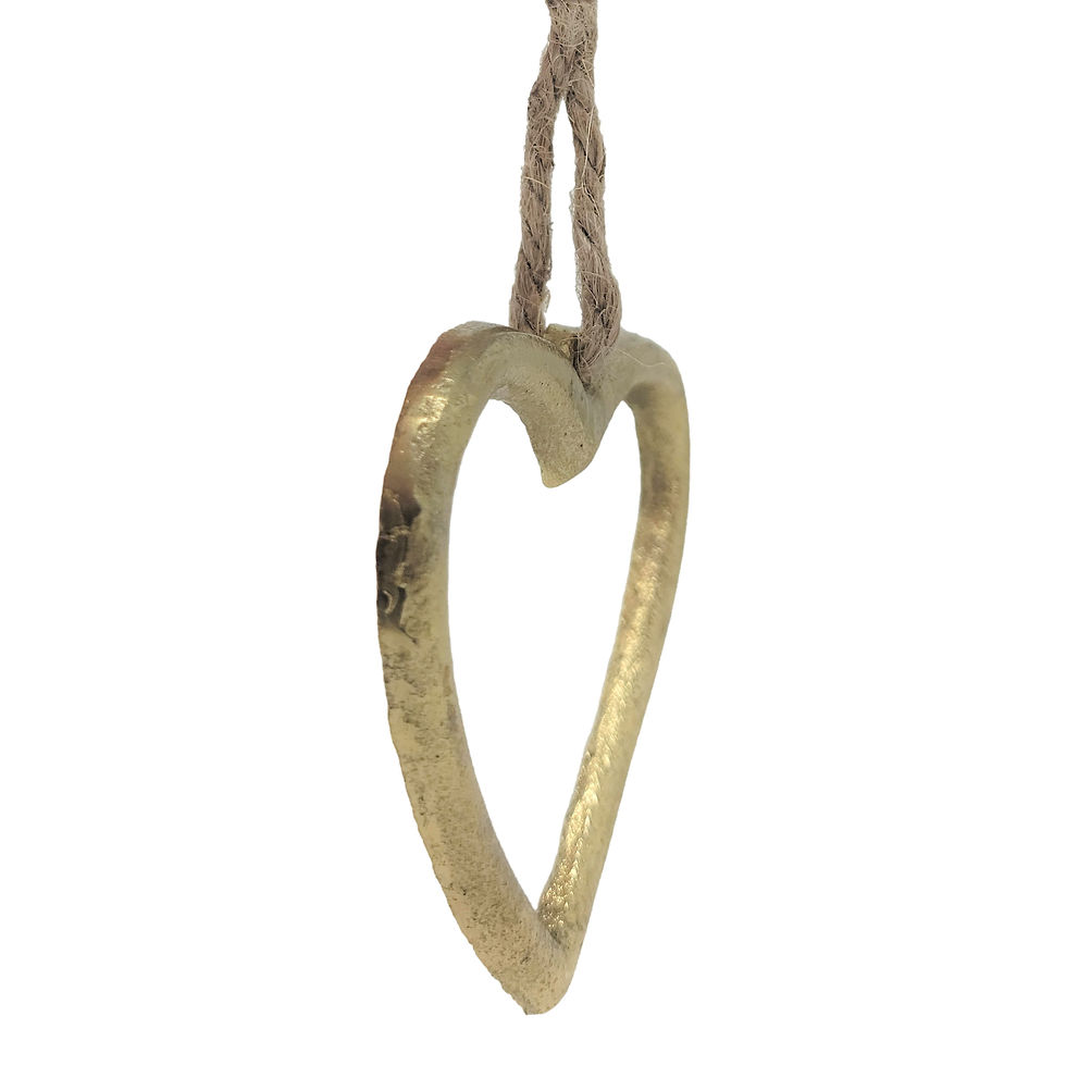 Thumbnail: Heart Ornament - Gold