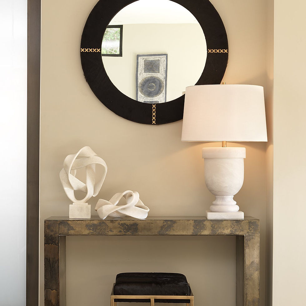 Thumbnail: Faux Alabaster Urn Lamp