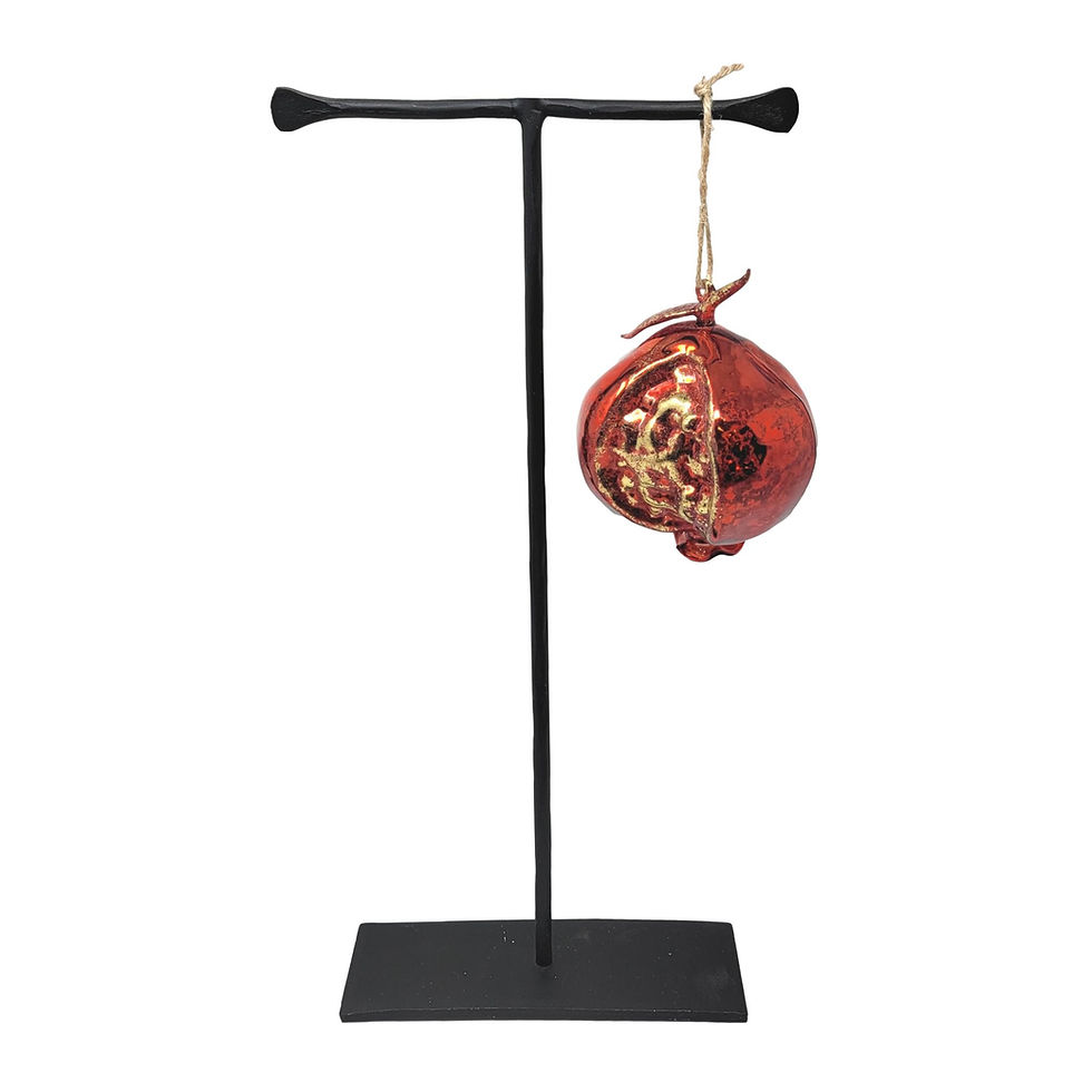 Thumbnail: Art Glass Pomegranate Ornament