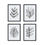 Thumbnail: Four Leaf Outline Prints