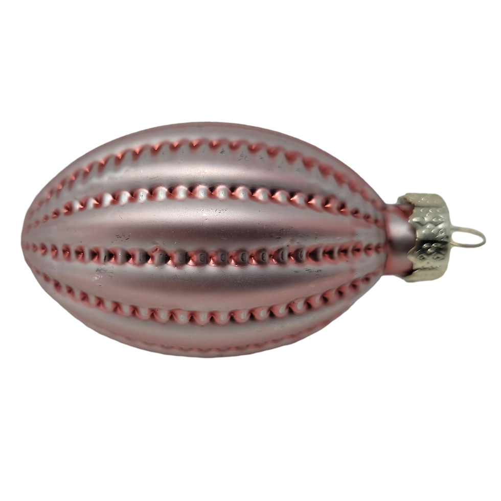 Thumbnail: 10 Mini Glass Ornaments - Light Pink
