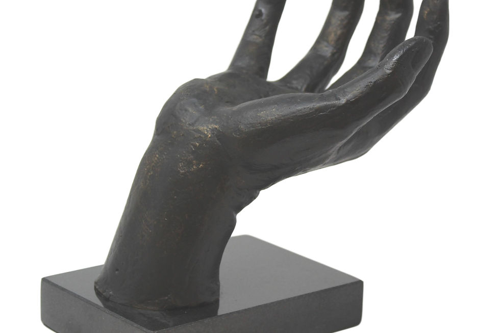 Thumbnail: Bronze Hand Pedestal Stand