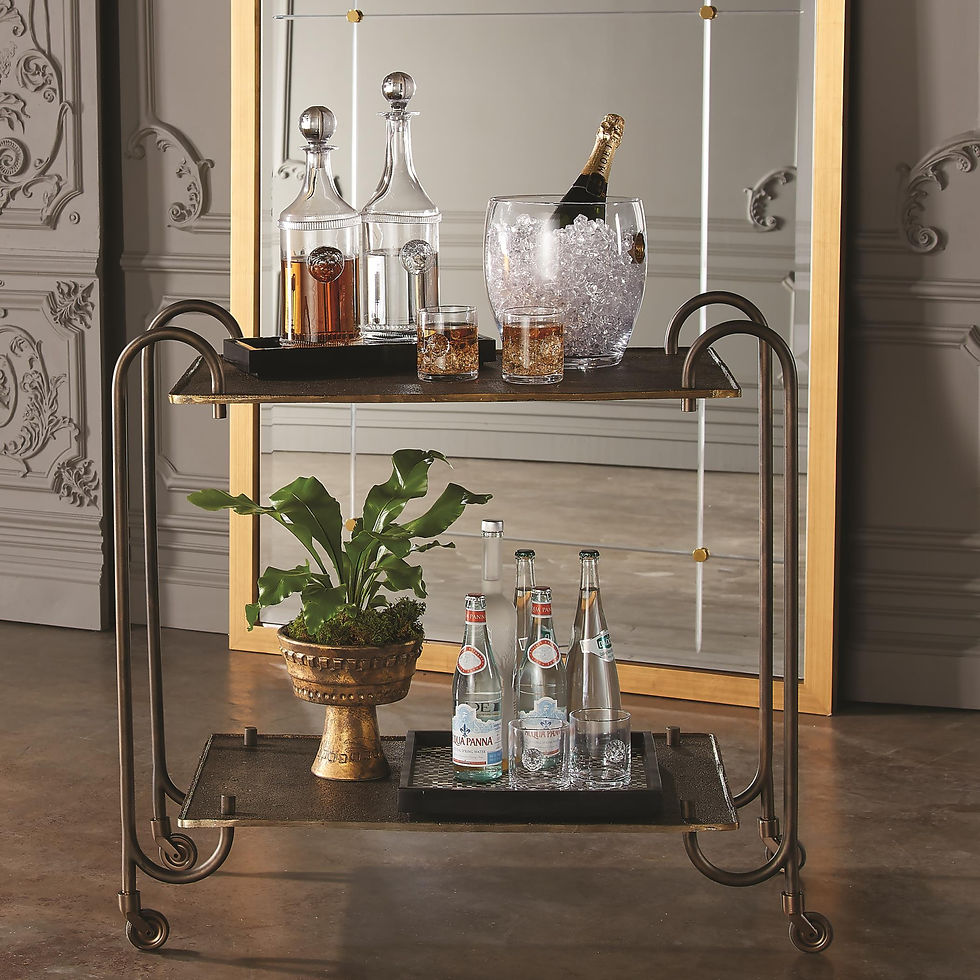 Thumbnail: Bronze Arch Bar Cart