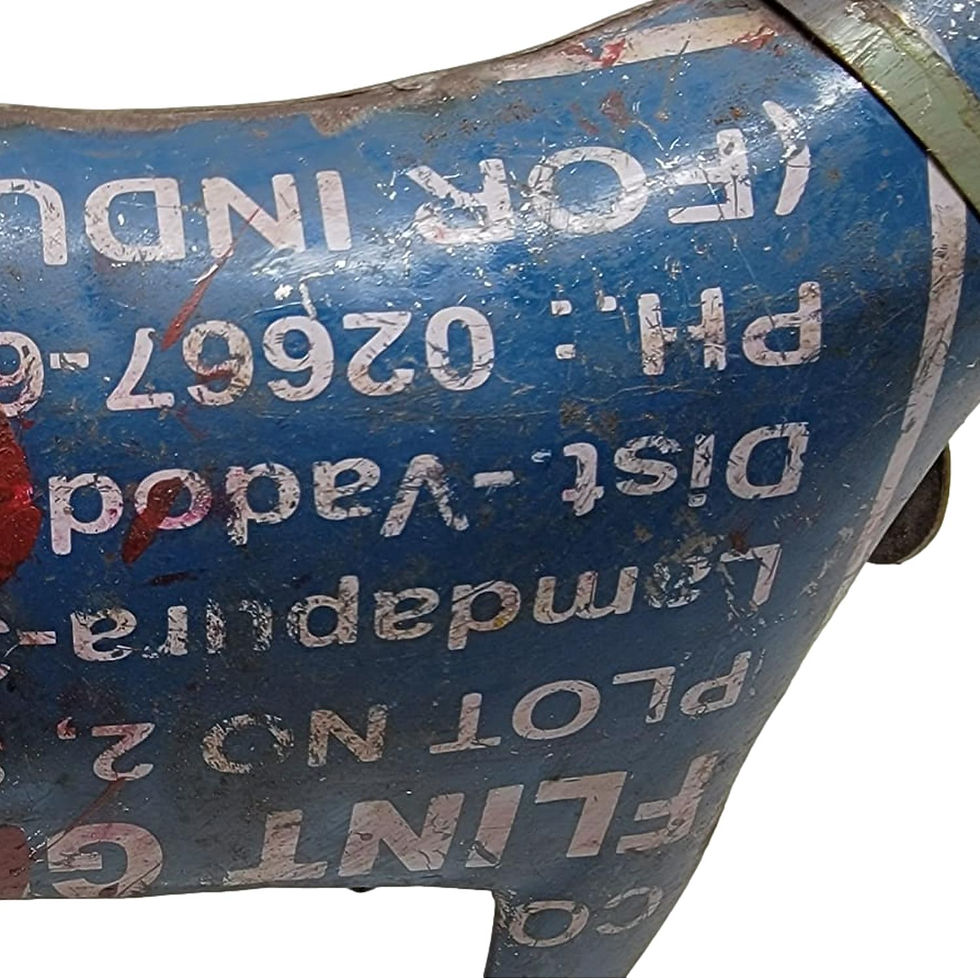 Thumbnail: Reclaimed Metal Dog Sculptures