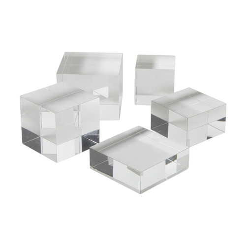 Small Gold Riser Blocks Crystal Blocks Risers | My Swanky Home