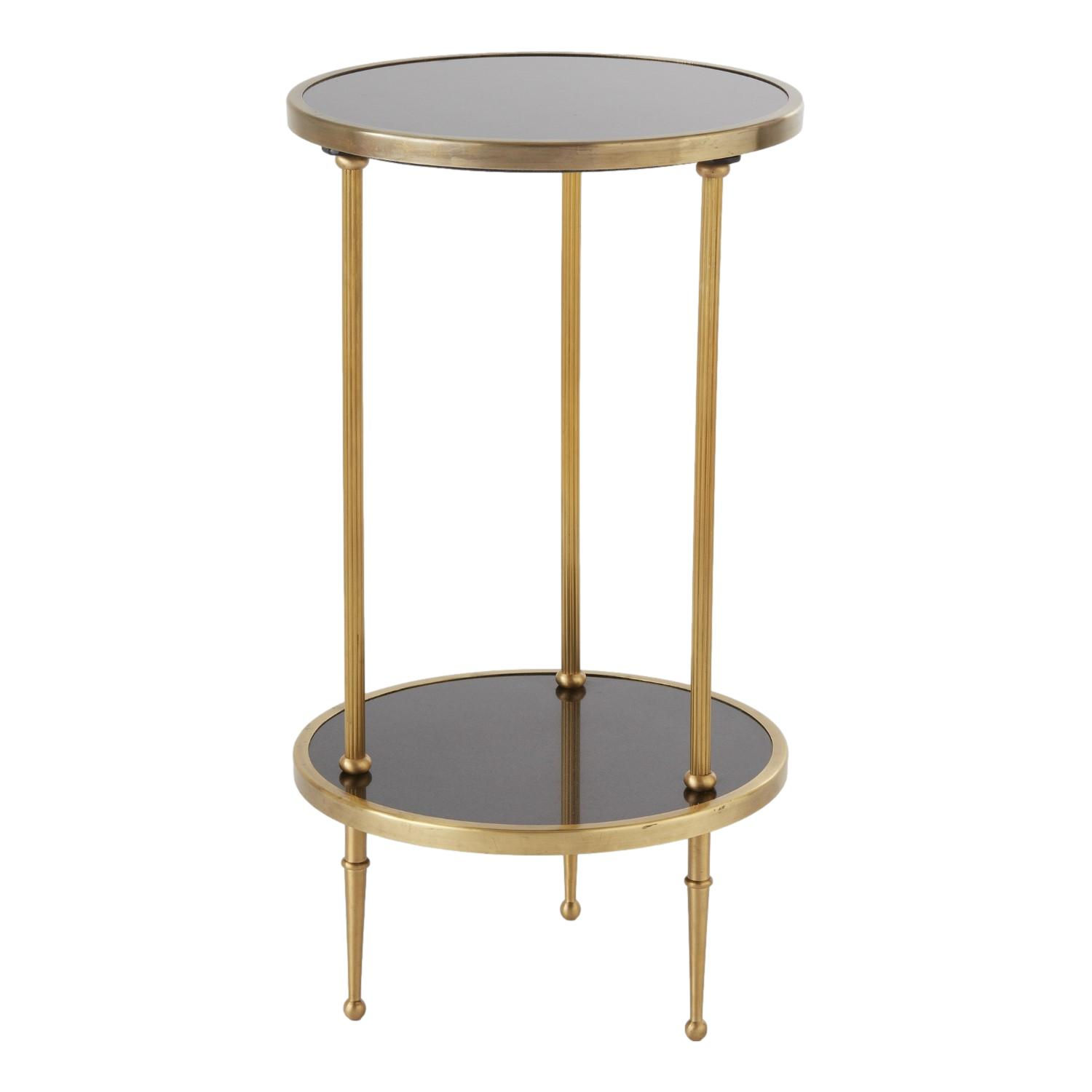 Petite Tiered Table - Brass