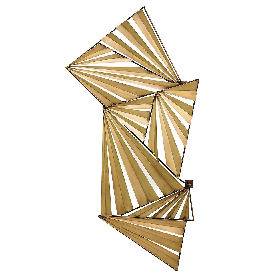 Thumbnail: Deco Triangles Wall Sculpture