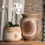 Thumbnail: Classic Round Raw Wood Vase