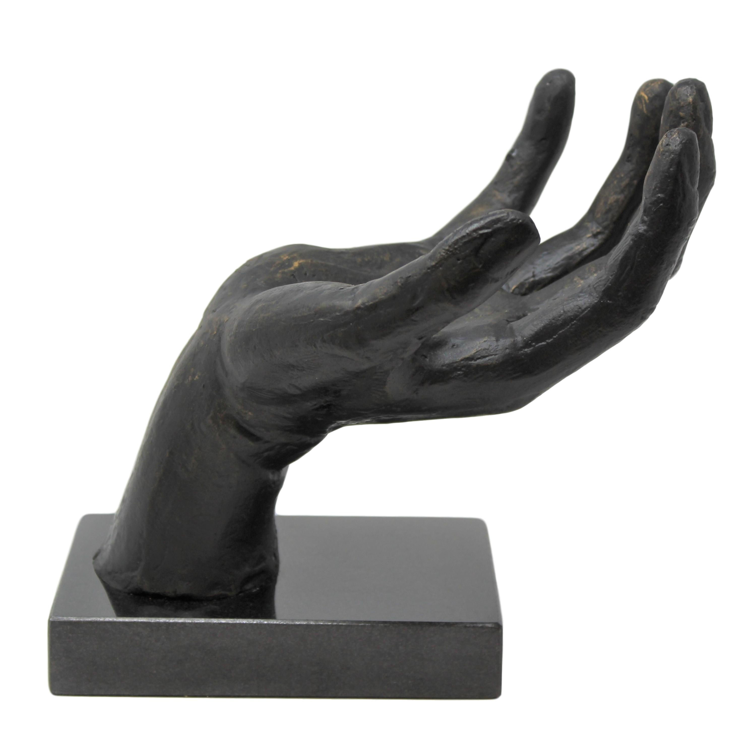 Bronze Hand Pedestal Stand