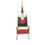 Thumbnail: Hand Painted Hanging Santa Figurine