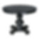 Elegant Classic Round Black Wood Entry Table