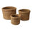 Thumbnail: Three Sea Grass Round Cuffed Spa Baskets