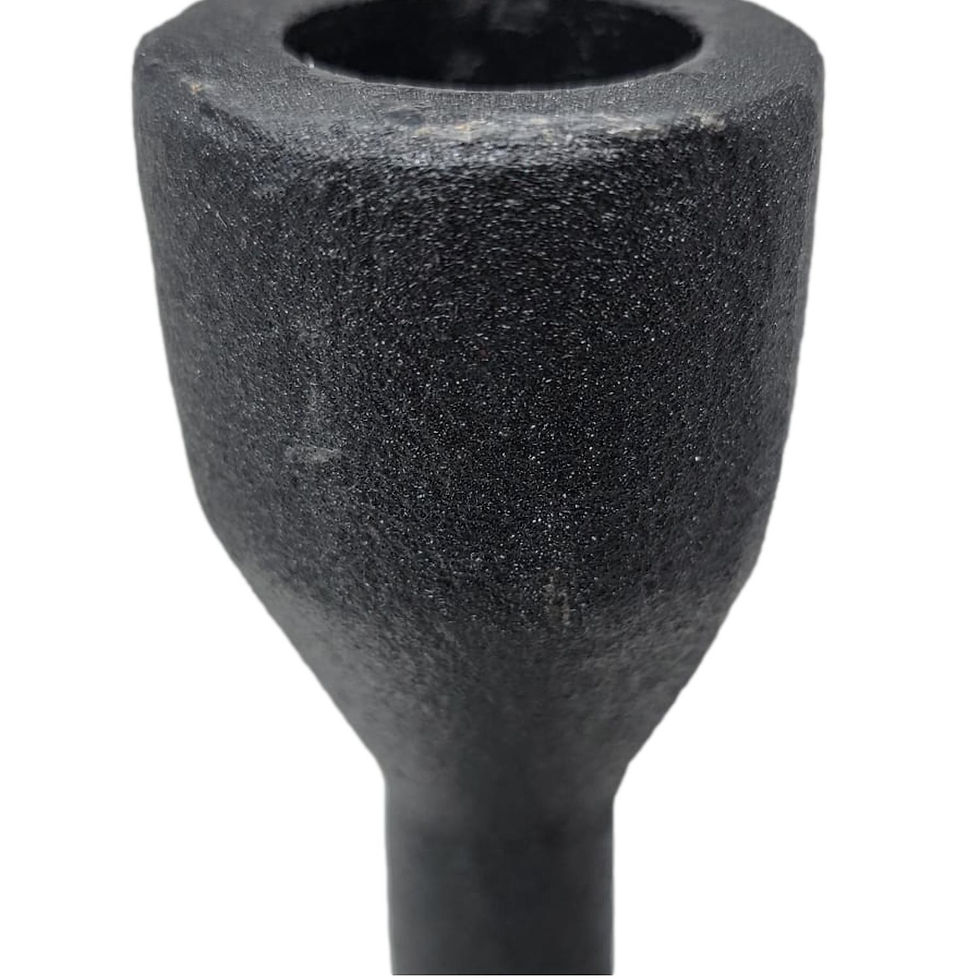 Thumbnail: Rustic Cast Iron Taper Holder - 12.25"
