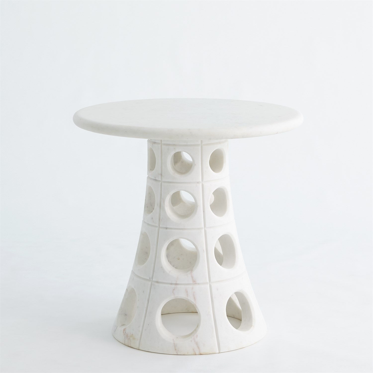 Tapered Circles Accent Table