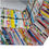 Thumbnail: Eclectic Freestanding Folded Paper Mirror