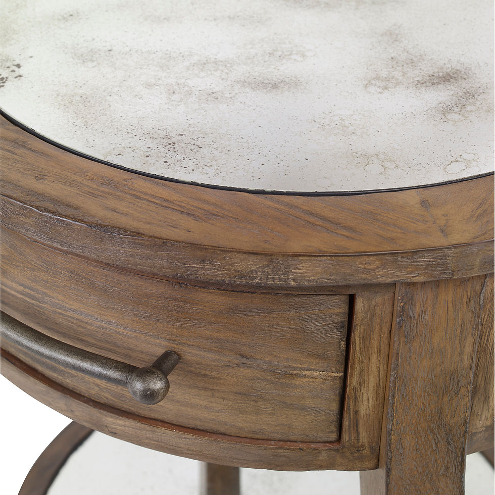 Thumbnail: Mirrored Round Accent Table