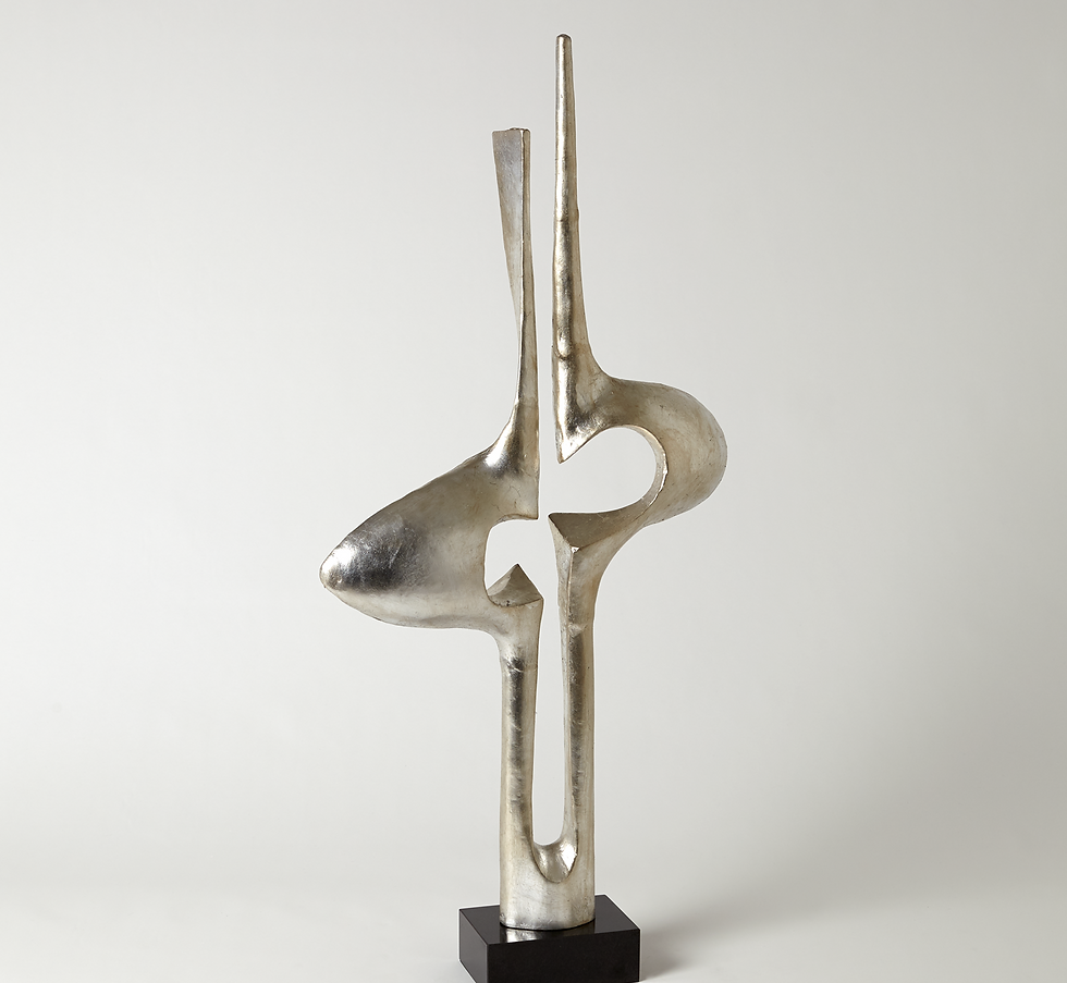 Thumbnail: Abstract "Companions" Sculpture - Silver