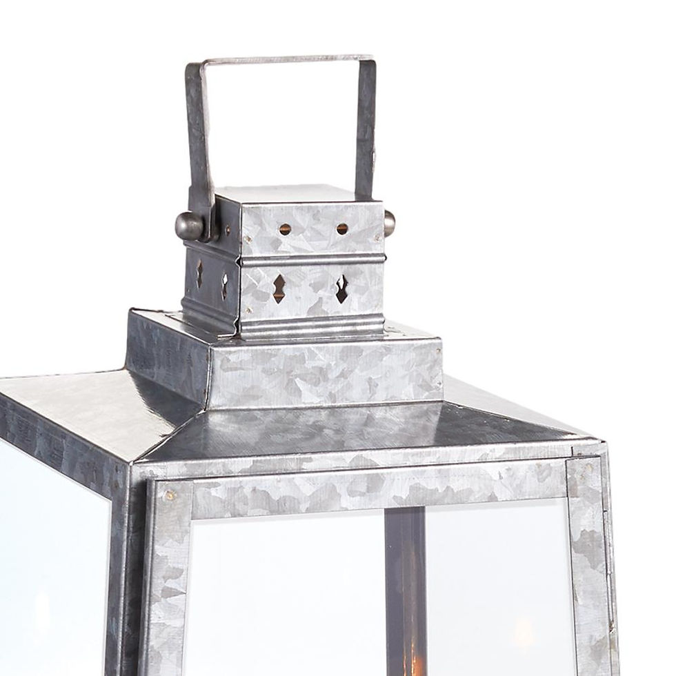 Thumbnail: Galvanized Metal Candle Lanterns
