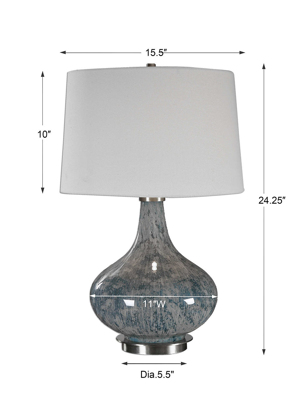 Thumbnail: Mottled Blue Table Lamp