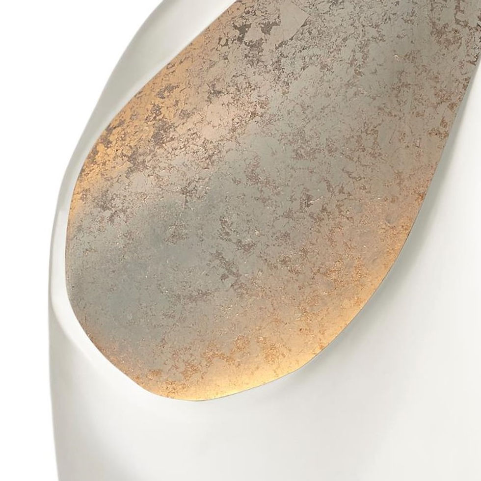 Thumbnail: Cowl Floor Lamp - White/Silver