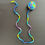 Thumbnail: Blue, Purple, Green Yarn Ball