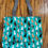 Thumbnail: Teal Cat Tote Bag