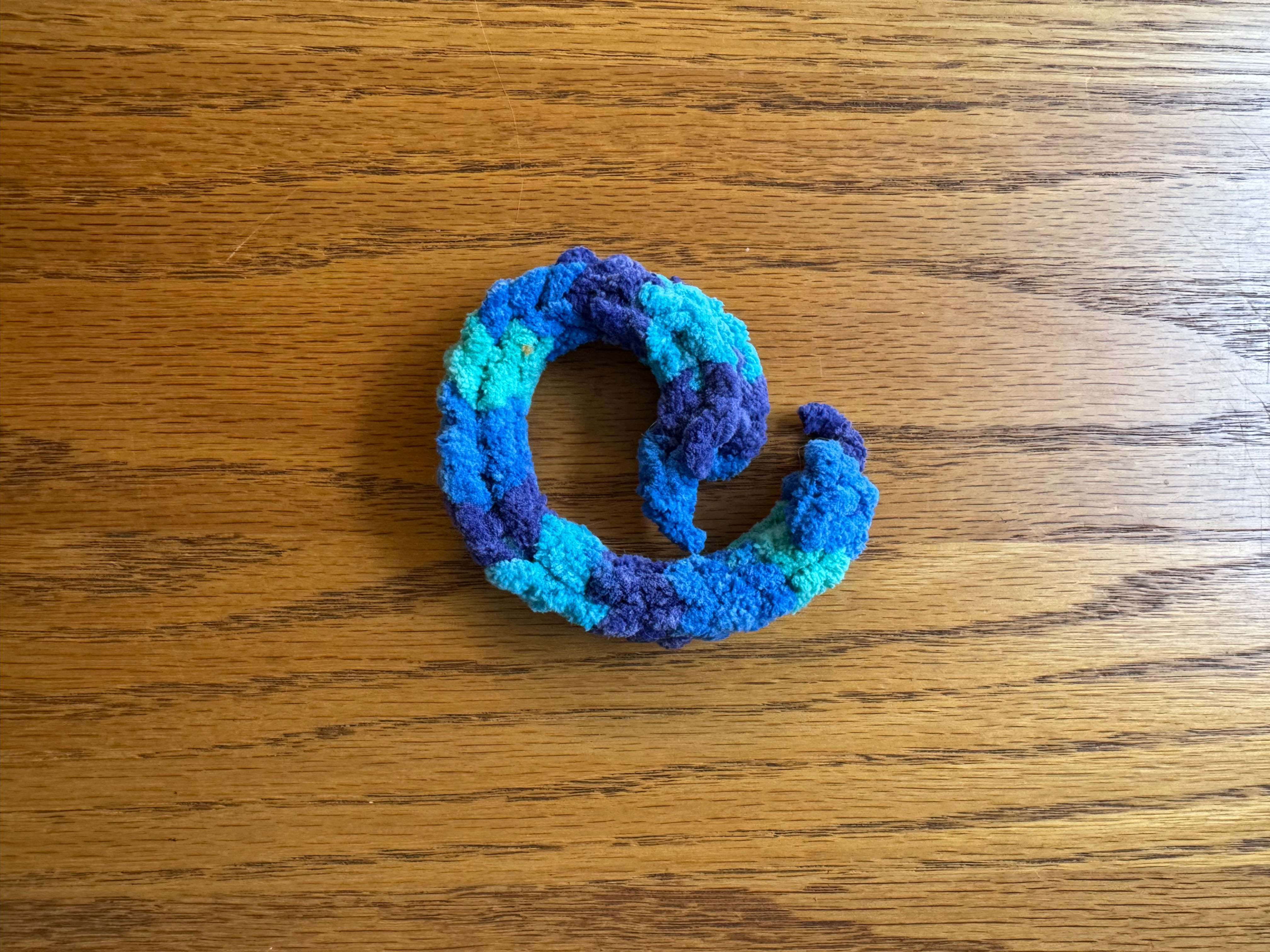 Blue Green Yarn Cord