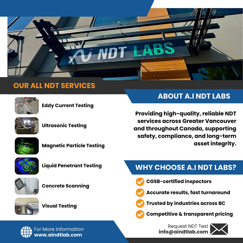 Your trusted partner for professional NDT services across Greater Vancouver and Canada.✨