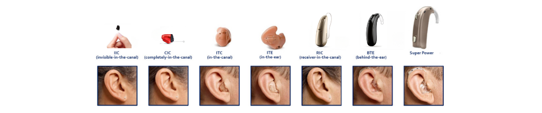 hearing aid types and styles 