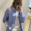 Miniatura: Camicia JAMIE righe azzurro