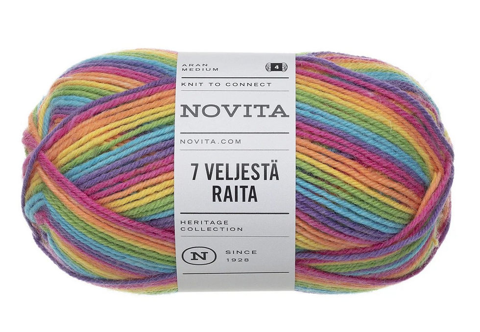 Novita 7 Veljestä 7 Brothers Raita 980 Regenbogen
