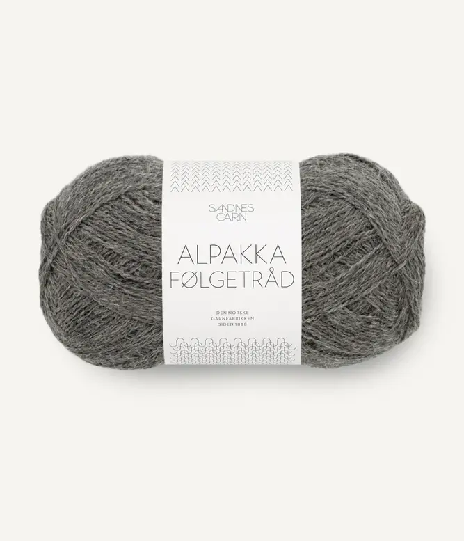 Sandnes Garn Alpakka Folgetrad 1053 dark grey melange