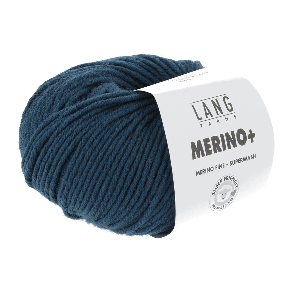 Lang Yarns Merino+ Farbe 0133 gruen blau