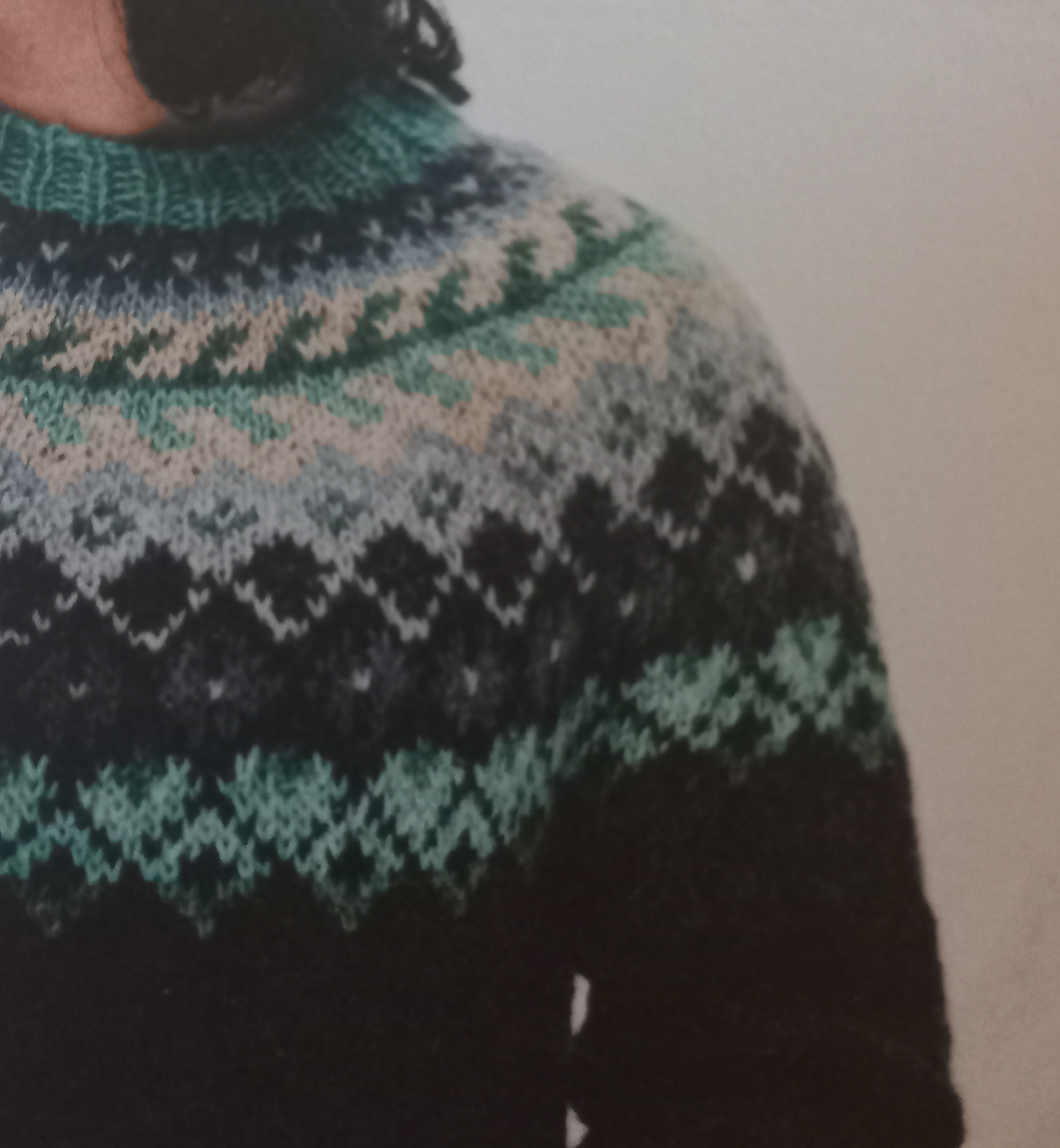 Miniatyrbild: Strickpaket Islandpullover Polarnacht