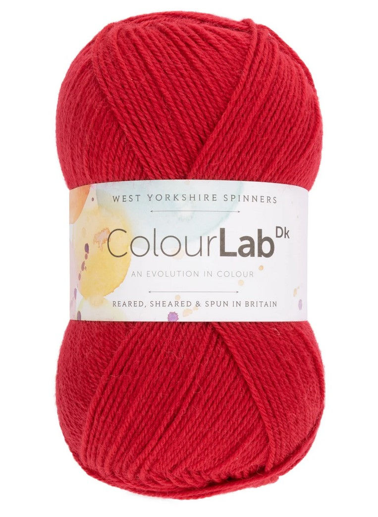 West Yorkshire Spinners ColourLab DK uni 556 Crimson Red