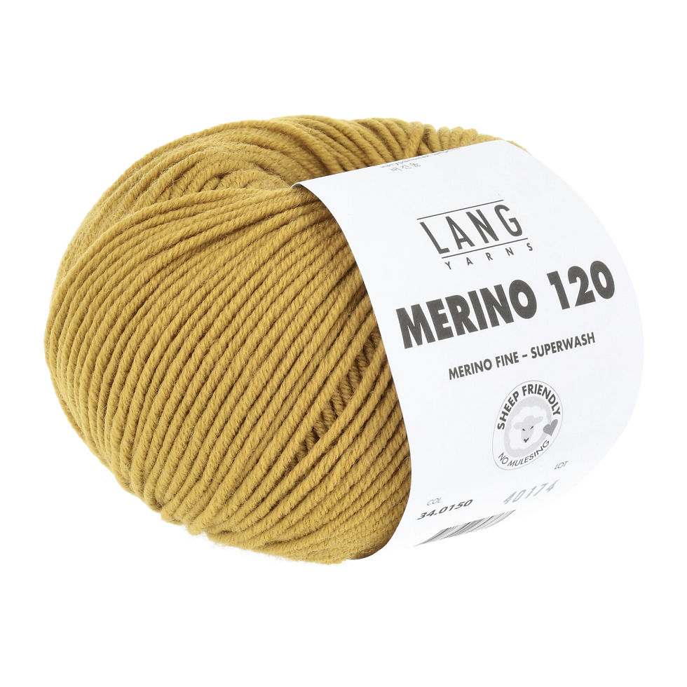 Lang Yarns Merino 120 Farbe 0150 gelb