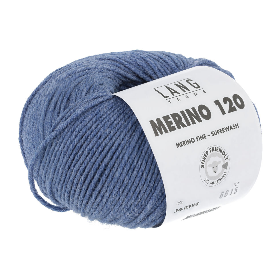 Lang Yarns Merino 120 Farbe 0334 blau