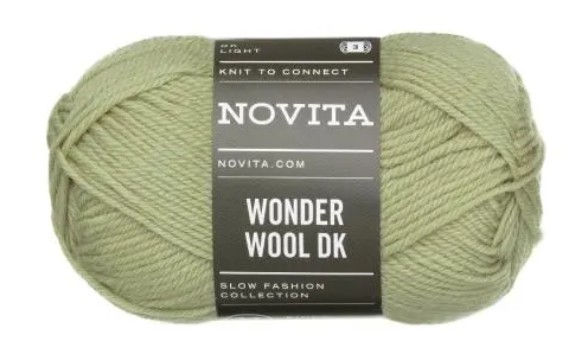 Novita Wonder Wool DK Farbe 3161 light sage